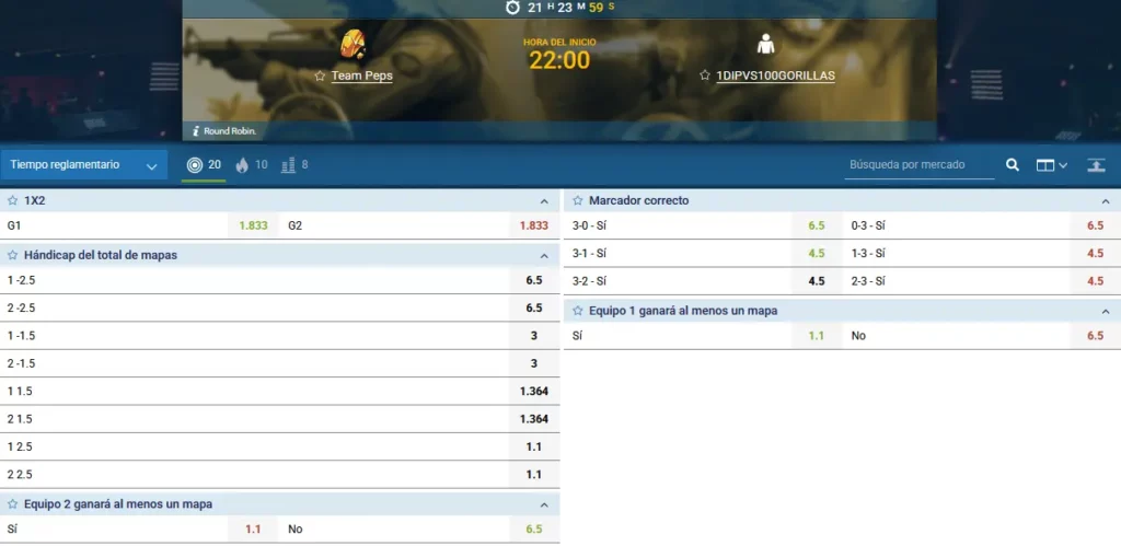 Apuestas en Overwatch en 1xBet