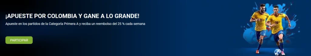 Apueste por Colombia y gane a lo grande