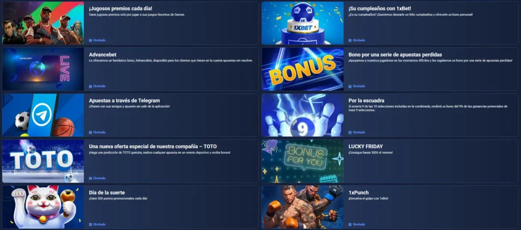 Bonos Disponibles