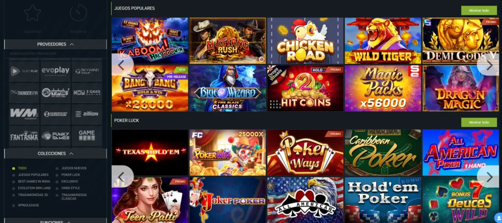 Casino en 1xBet
