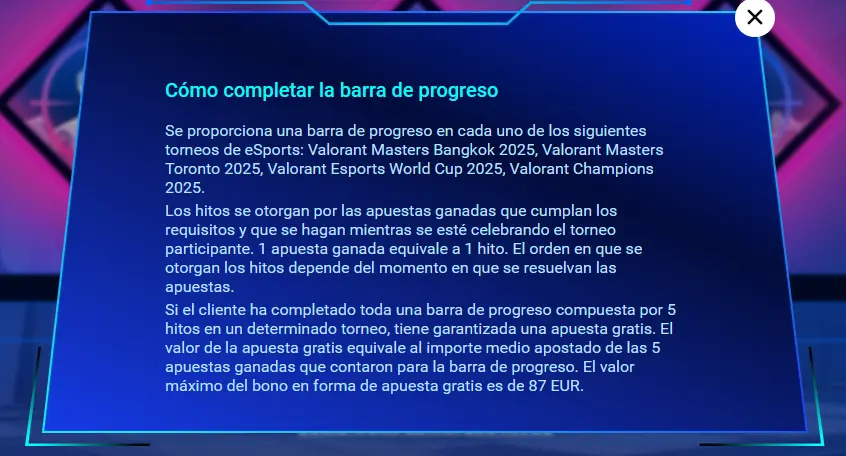 Cómo completar la barra de progreso