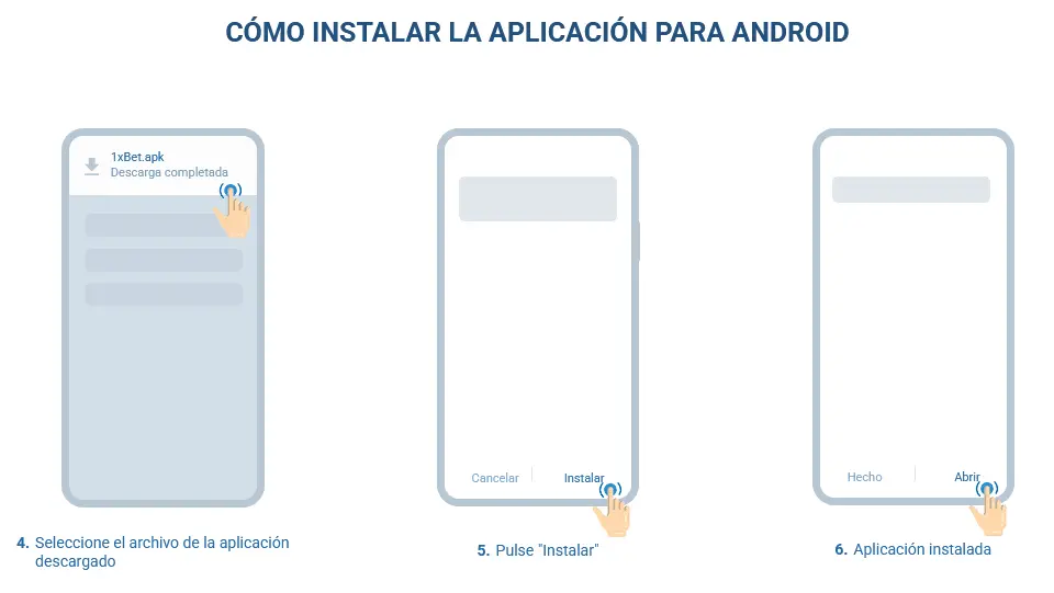 Cómo instalar la aplicación para Android 1xBet