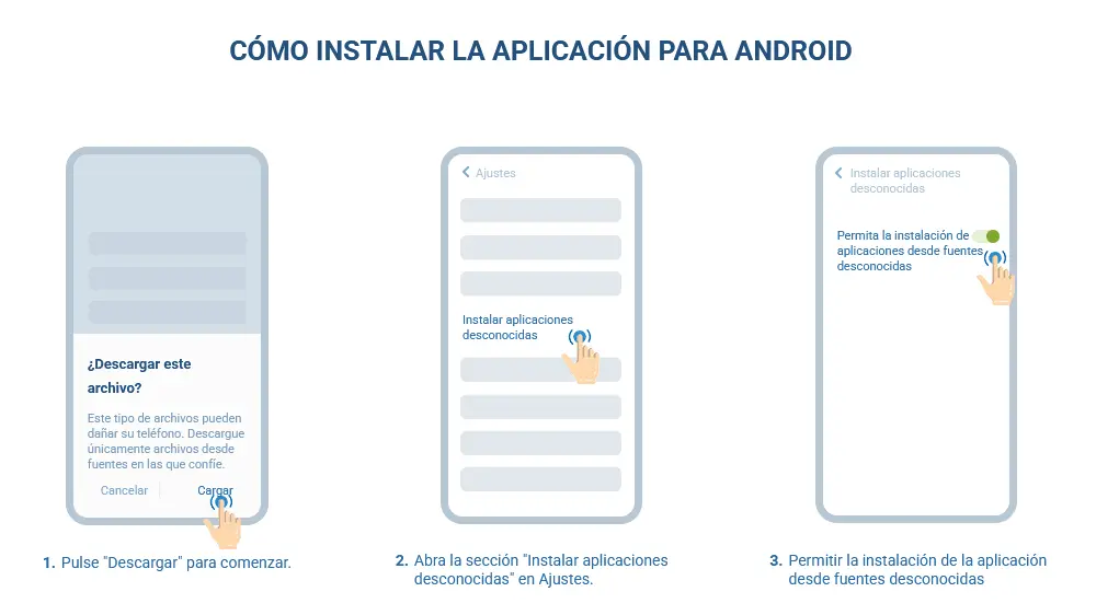 Cómo instalar la aplicación para Android