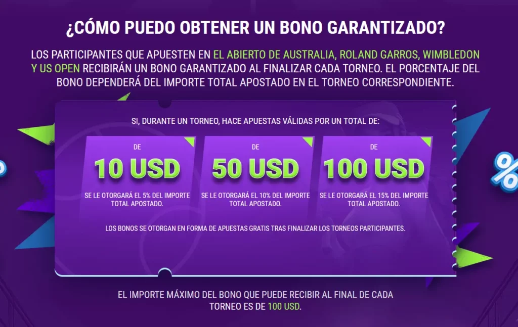 Cómo puedo obtener un bono garantizado.