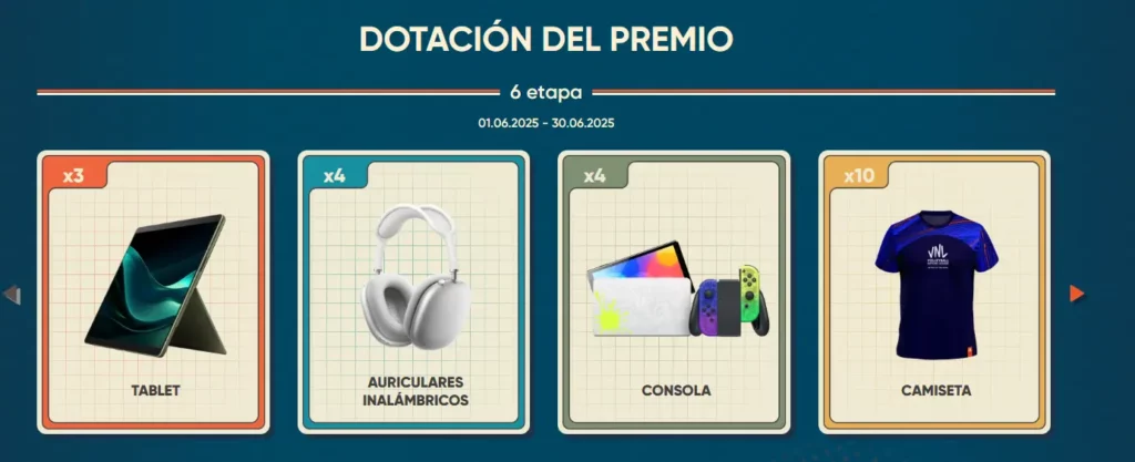 Dotación del premio Volleyball Arena Challenge
