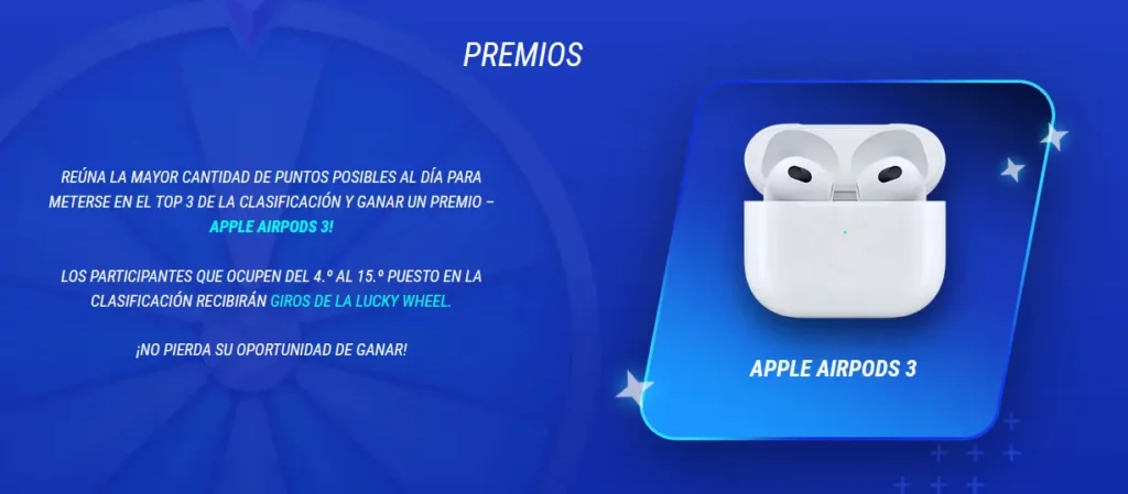 Giros de la LUCKY WHEEL