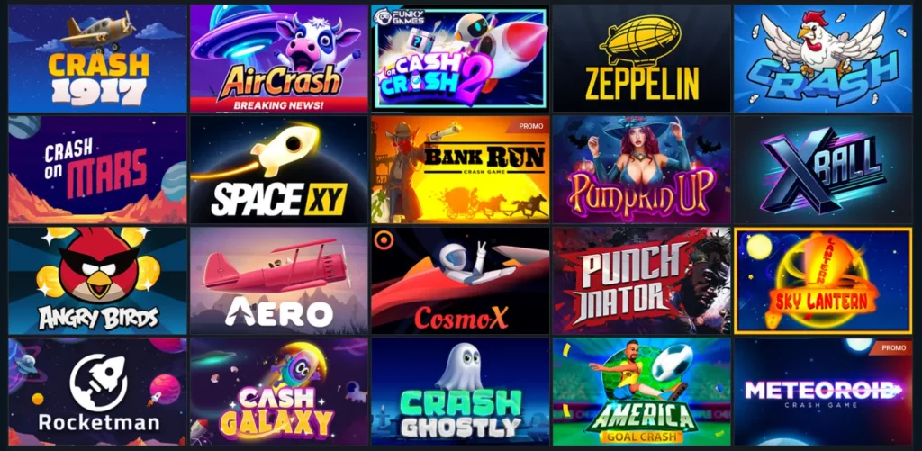 Juegos de Crash en 1xBet