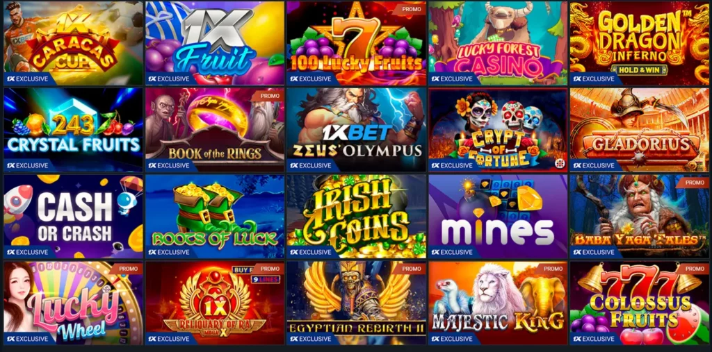 Juegos exclusivos en 1xBet
