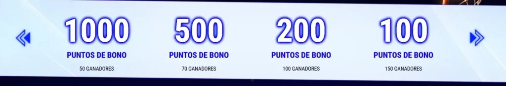 Puntes de bono Ganadores