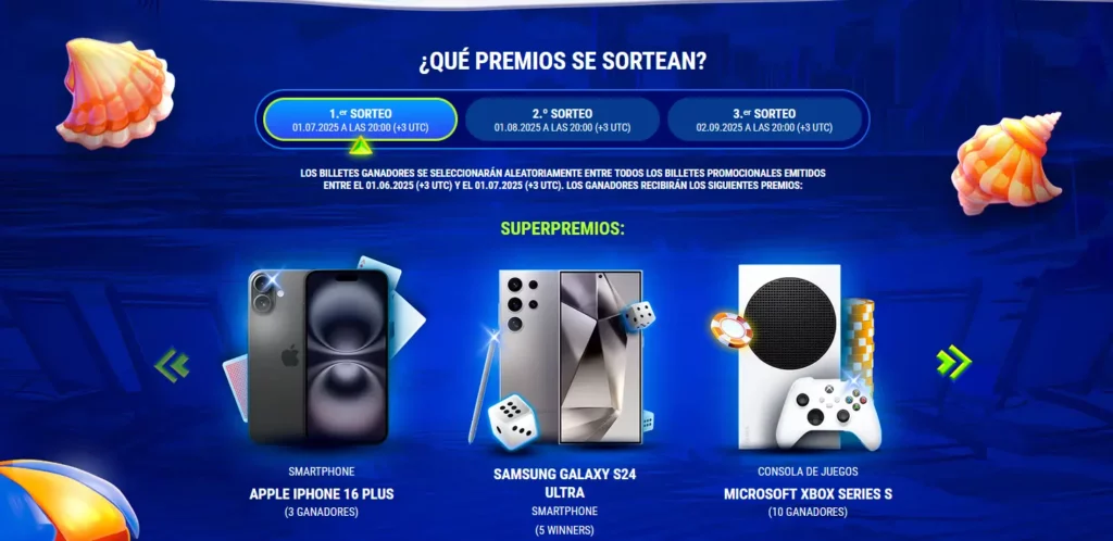 Qué premios se sortean