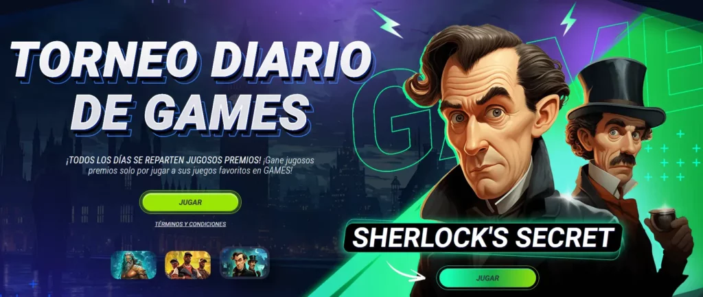 Torneo de diario de Games SHERLOCK'S SECRET