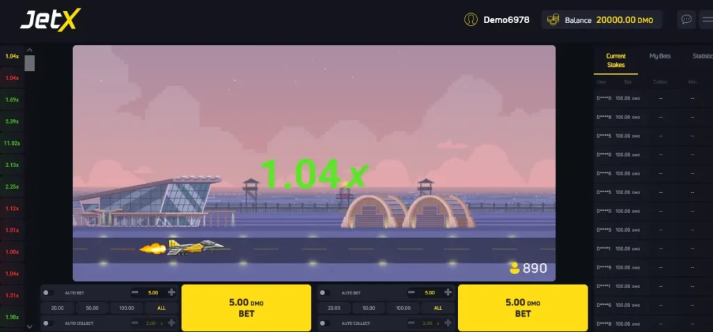 Despegue de JetX Despegue de JetX