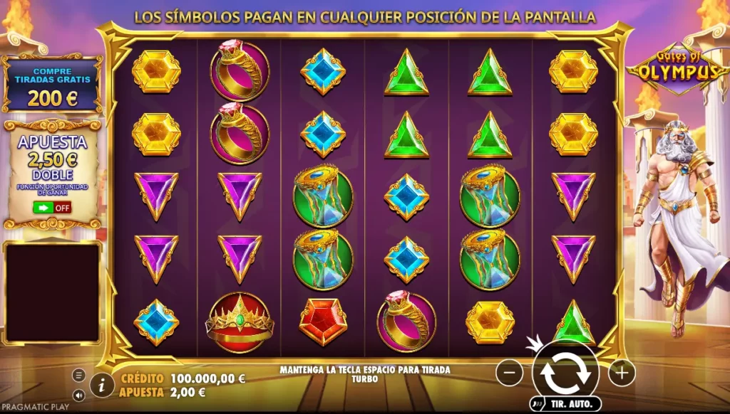Gameplay de Gates of Olympus Gameplay de Gates of Olympus